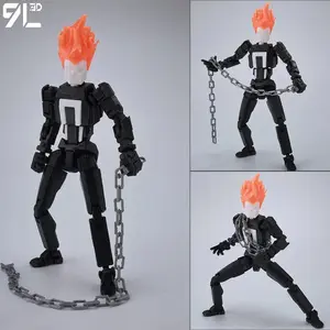 9L3D Printed Multi-Jointed Articulated Action Figure Dummy13 Lucky13 Titan13 Batman Collectible Model Toys Birthday Gift For Men