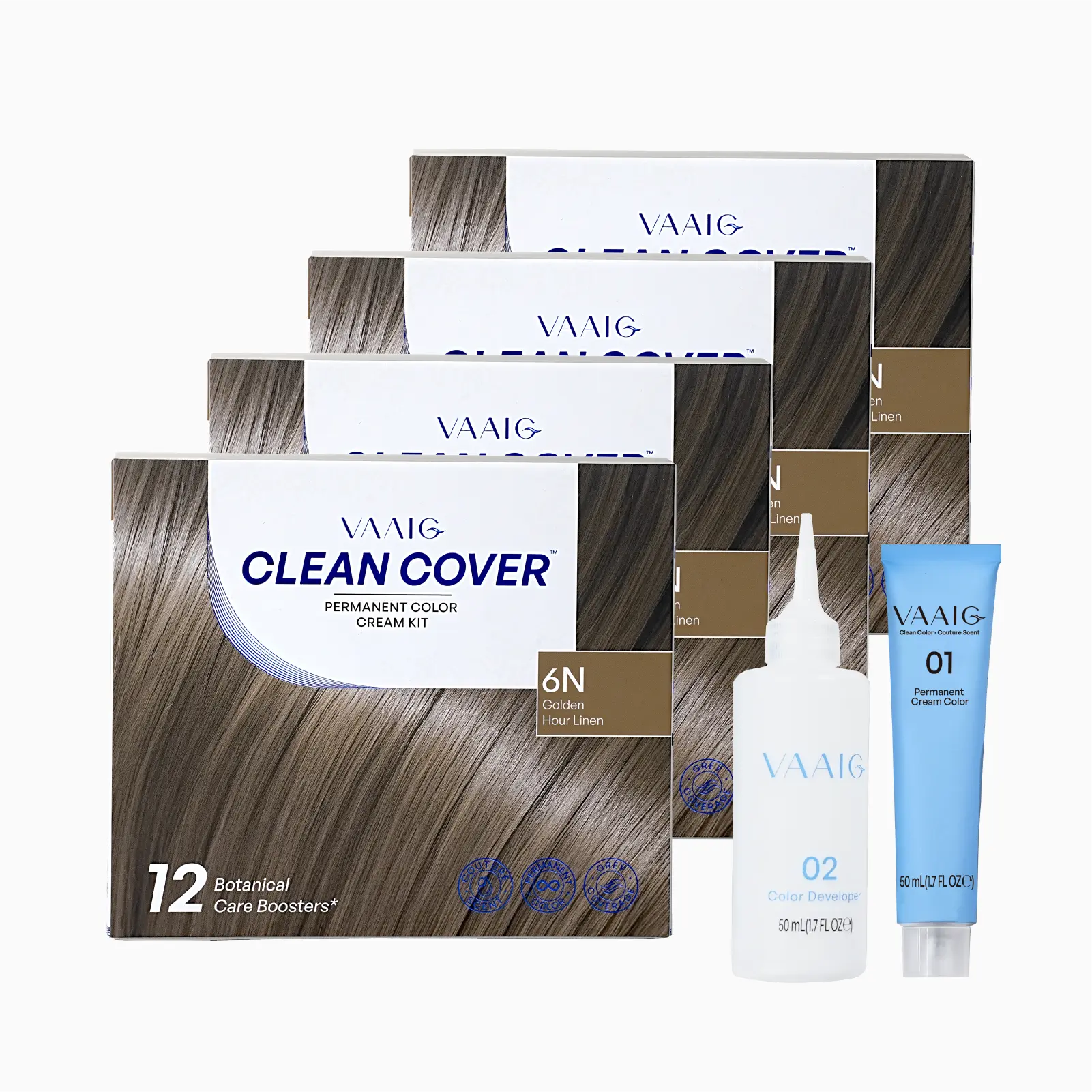 30-40cm waist-length hair 3 box  One box as a gift