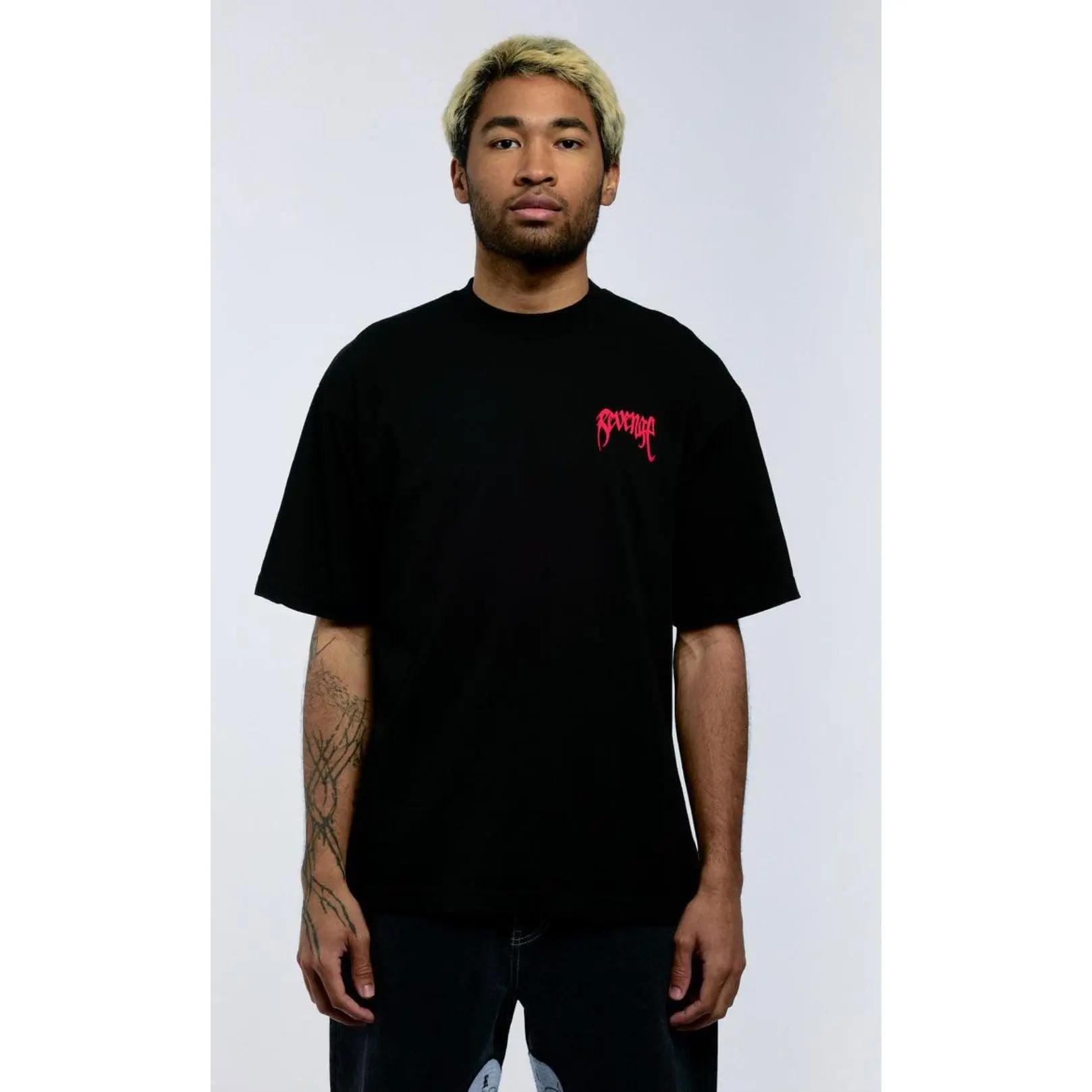 REVENGE X KILL TEE BLACK/RED FW25