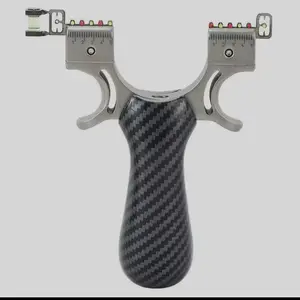 Slingshot, Stainless Steel Slingshots for Adults, Sling Shot Hunting and Shooting Practice,Professional Set, Slingshot High Precision Flat Leather Fast Bow Special Outdoor Catapult Foldable Hexagonal Fi