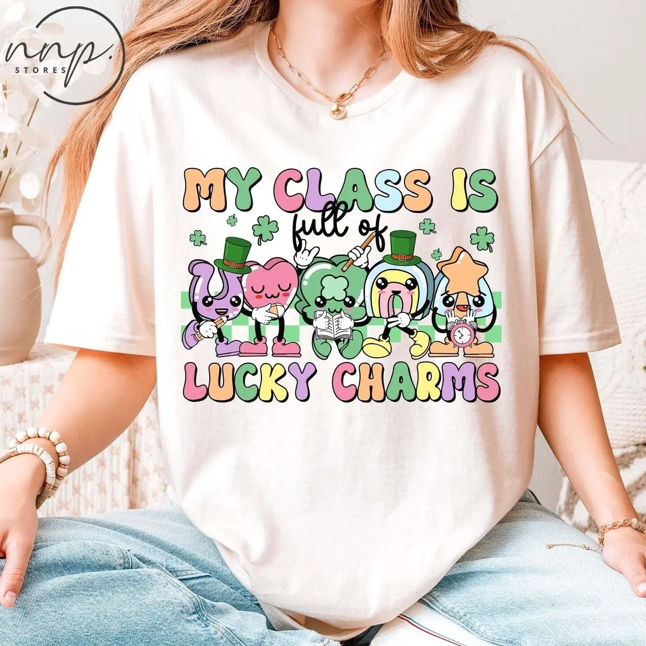My Class Is Full Of Lucky Charms Shirt, St Patrick's Day Teacher Hoodie, Shamrock Teacher T-shirt, Lucky Student, Teacher Life, Irish School 3