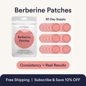 Kind Patches, 30-Day Cleanse Patches, Berberine, Support Metabolism, Cinnamon Extract, 1 Month Supply