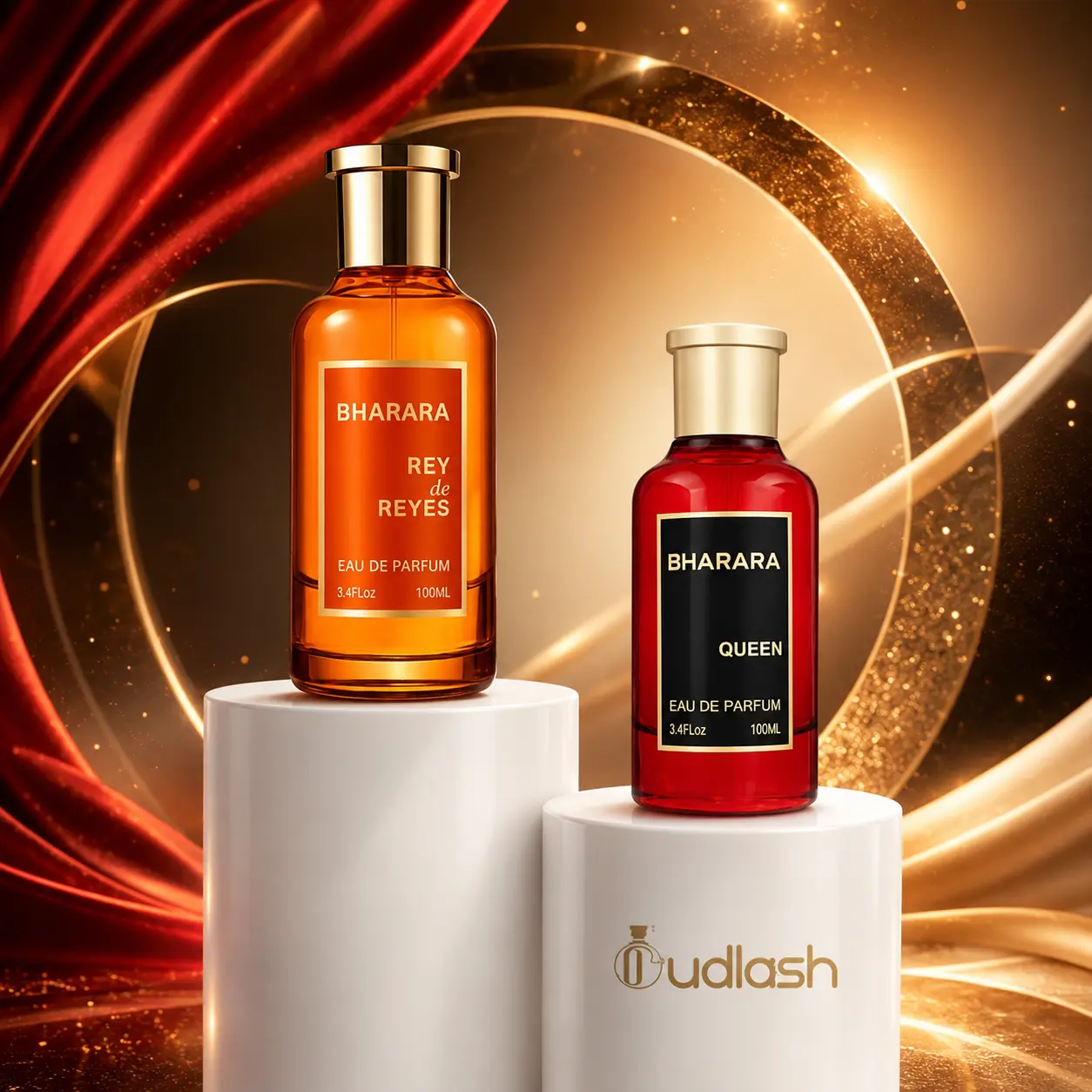 Bharara | Rey De Reyes Orange + Queen | Unisex Fragrance | 100 ML - 3.4 OZ | Eau De Parfum | Bergamot- Pink pepper and Cardamom