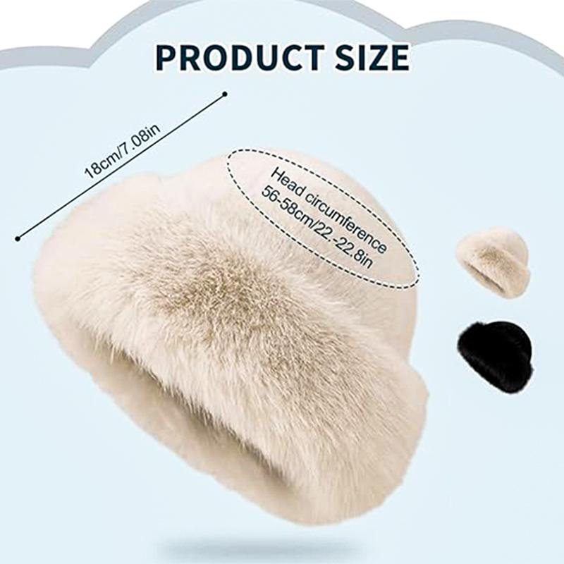 Women's Winter Woolly Beret Faux Fur Decorated Fashion Hat Warmth Protection Versatile Elegant Foldable Breathable One Size Fits Most Women's Winter Woolly Beret Faux Fur Decorated Fashion Hat Warmth Protection Versatile Elegant Foldable Breathable One Size Fits Most