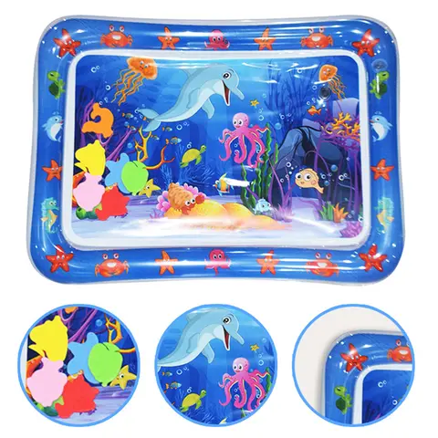 Inflatable Water Play Mat for Tummy Time, Baby Sensory Developmental Toy, Safe for Babies and Infants, Ideal Gift