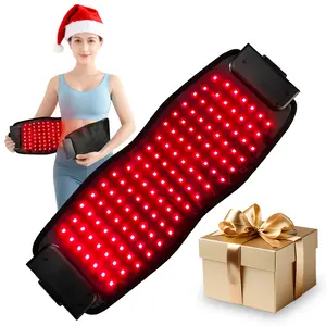Phototherapy Waist Belt For Skin Care, Portable Wrap-Around Design, Body Red Light Therapy, Relief Of Shoulder And Waist Muscle Pain, Infrared Light Therapy, Near-Infrared Light Therapy Waist Belt With Timer And Remote Control.