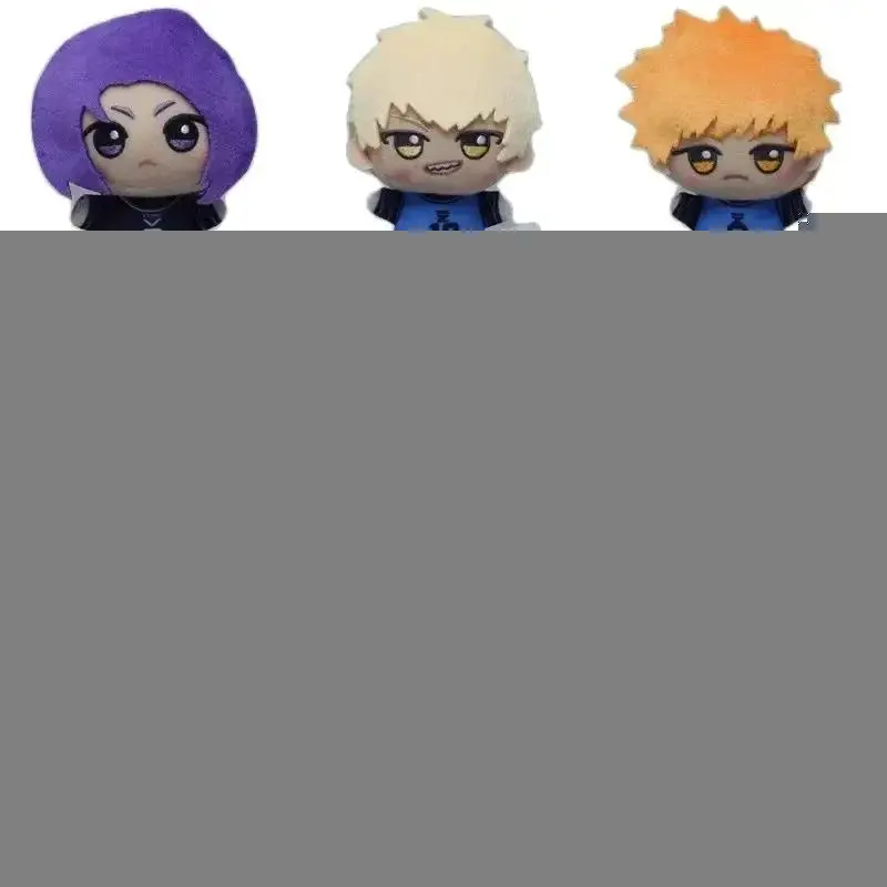 10cm (3 to 3.9 in) Cute Blue Lock Anime Character Plush Toy Keychain Pendant - Nagi Seishiro, Chigiri Hyoma, Gagamaru Gin, Plush Fabric, PP Cotton Fill, Home Decor Figure Gift (as picture)