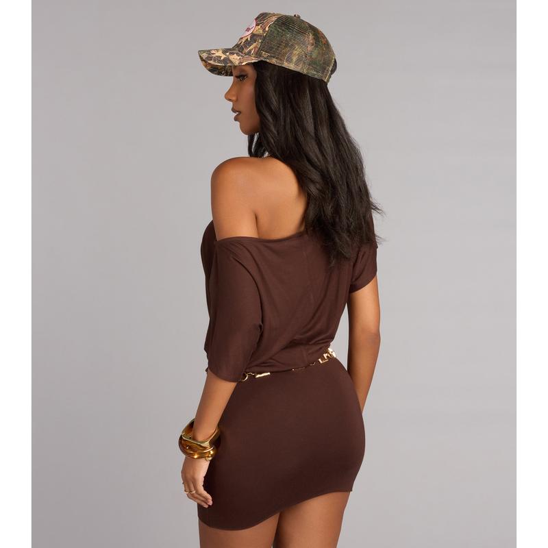 Styled Up Off-Shoulder Mini Dress