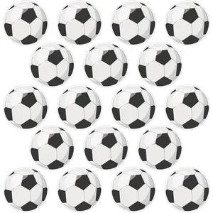 50 PCS Soccer Ball Cutouts, Football Paper Cut-Outs for Classroom Bulletin Board Wall Decor, Soccer Sport Theme Birthday Party Decoration Supplies