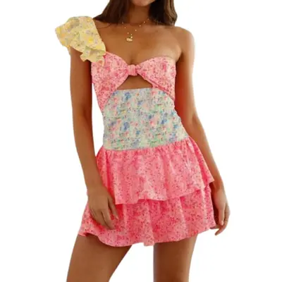 mini dresses to wear with cowboy boots Boots & Ruffles Mini Dress Small