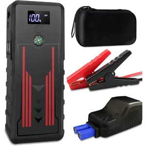 Jump Starter 1000A,  Portable Jump Starter  Pack for Up to 7.2L Gas and 5.5L Diesel Engines, 12V Jump Box with USB-C  Port, Compass, LCD Screen, LED Light, Travel Case