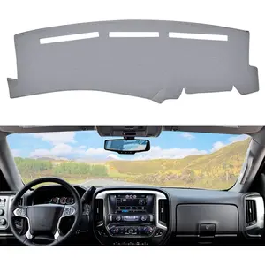 KDO Dashboard Dash Cover Mat Carpet Compatible with 99-06 Chevy Silverado GMC Sierra,00-06 Chevy Suburban Tahoe GMC Yukon/XL,01-06 Chevy Avalanche(Grey)