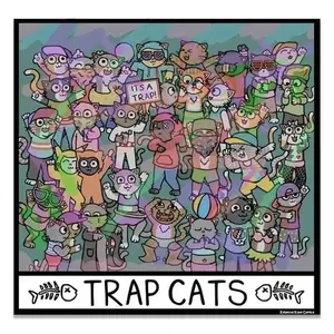 Trap Cats Magnet