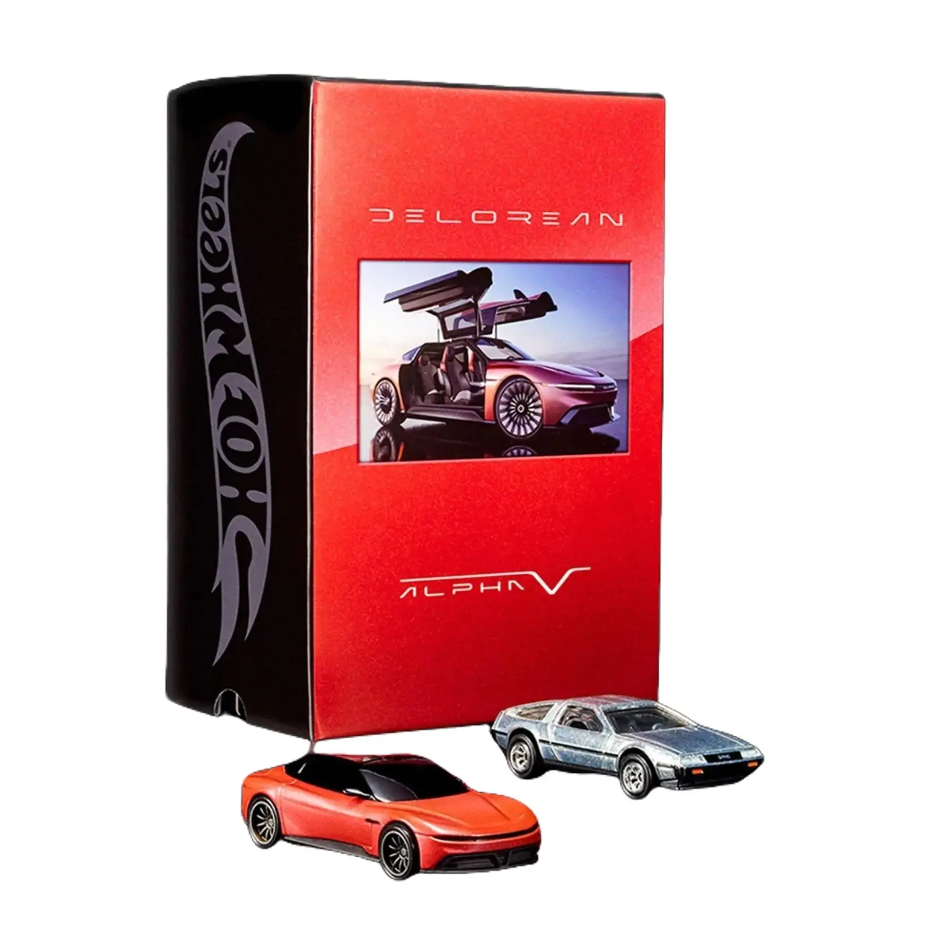 Hot Wheels RLC Collectible DeLorean DMC-12 Diecast Metal Car - 1:64 Scale Model Replica, Full-Metal Base, Collectible Car Kit, Die-Cast Model Cars