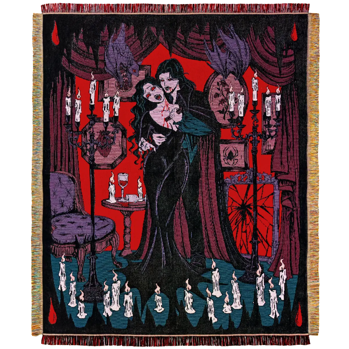 Love Bite - Vampire Romance Woven Blanket