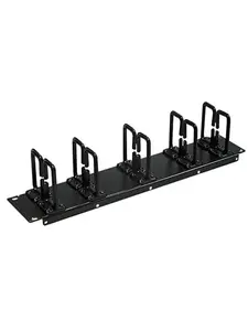 Tripp Lite TRL-SRCBLRING2U Metal Rack Enclosure Cabinet, 2URM Horizontal Flexible Cable Ring