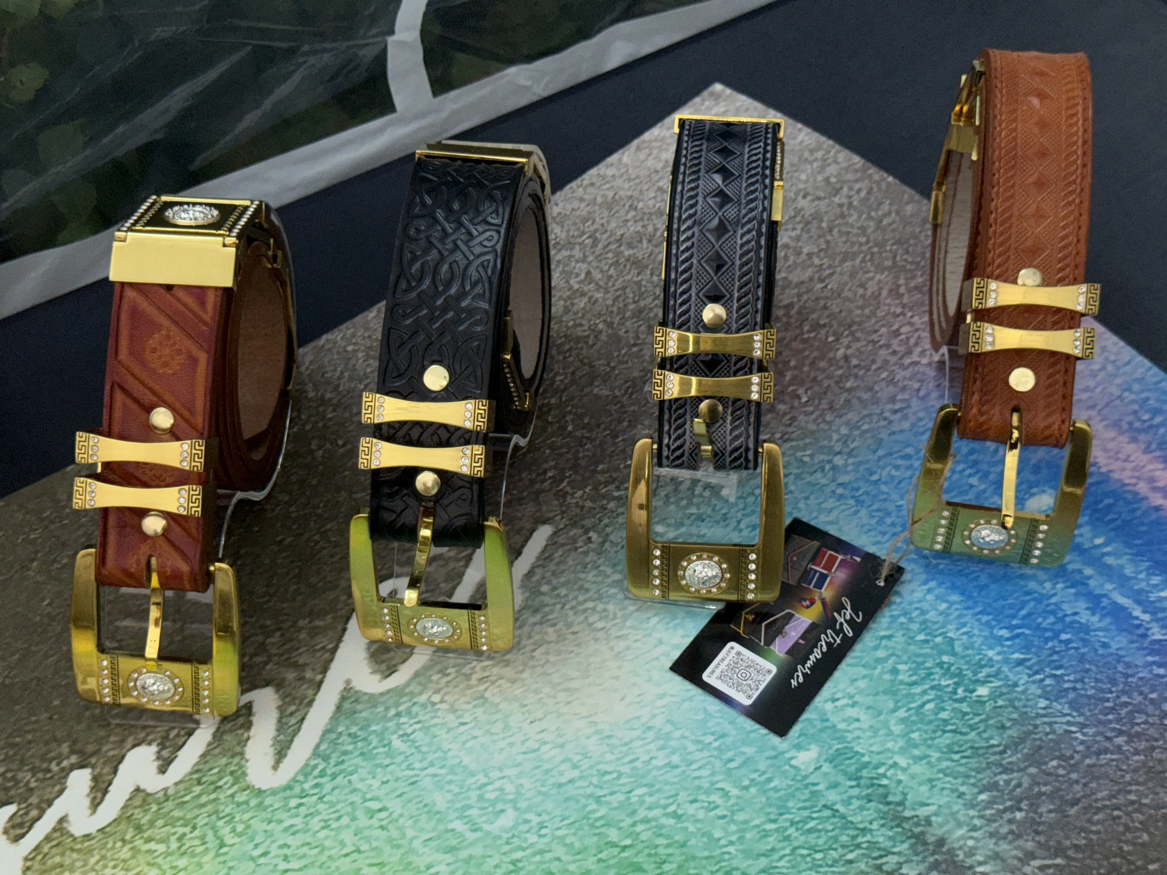 Custom / Handmade Six Piece Buckle Belts