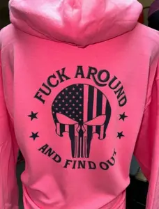 Unisex Hoodie with 'F around and find out' Design - Man, Fabric Menswear Shirt Sweatshirt, Hoodie, Comfort Colors AO9