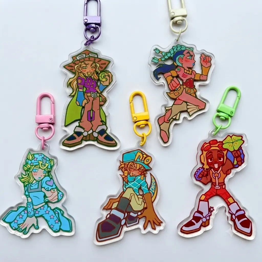 Jojos Bizarre Adventure SBR Clear Acrylic Keychain
