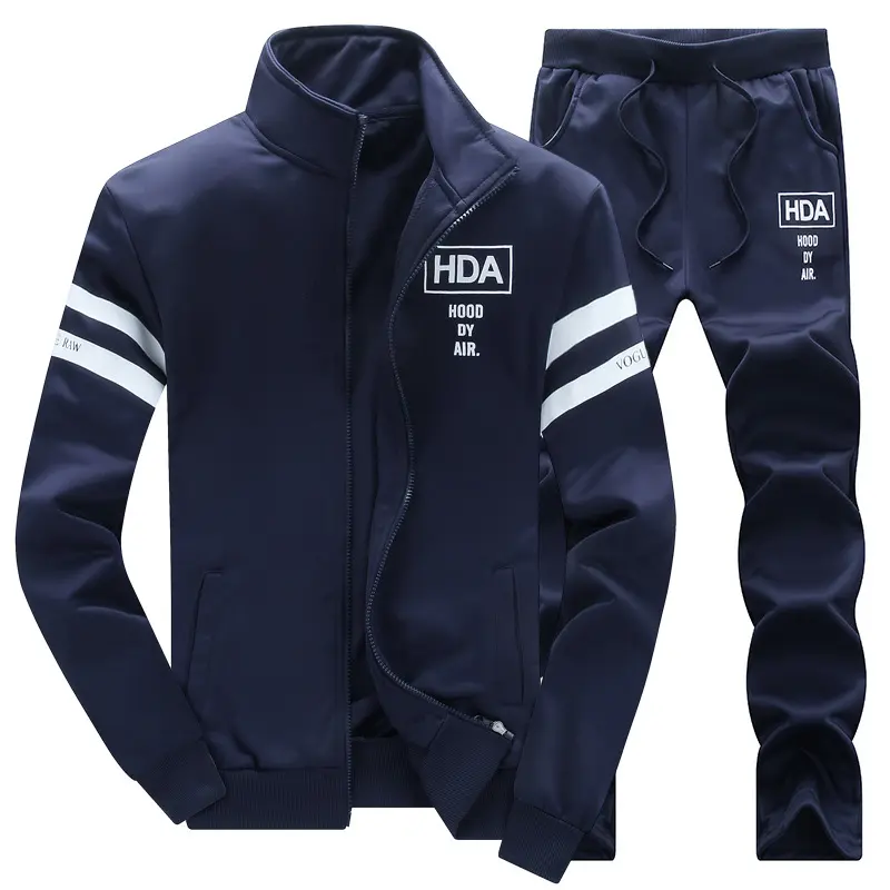 Slim-fit printed two-piece athletic set: loose cropped zip-up sweatshirt + loose wide-leg sweatpants, made from soft fabric. Y2K street style, unisex two-piece outfit.