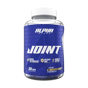 Alpha Supps Joint - Healthcare Formula with Glucosamine, Chondroitin, MSM & Turmeric - 150 Capsules for Joint Mobility Support - Natural