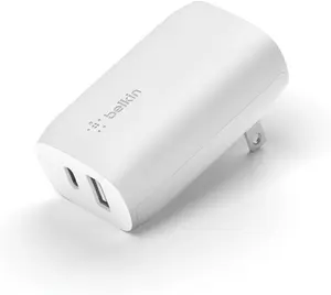 Belkin Dual Wall Charger with PPS + USB-C Cable w/Lightning Connector