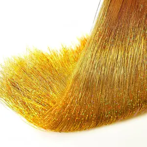 5000 Strands Christmas Tinsel Icicles, 19.7" Mylar Foil Icicle for Xmas Tree, Holiday, Party, Birthday Decorations, Gold
