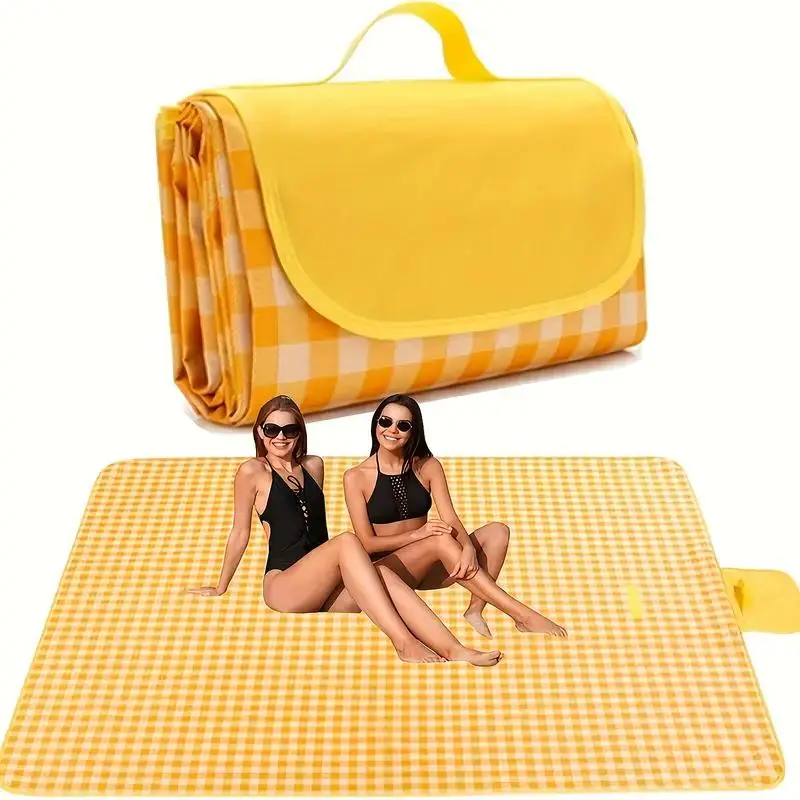 Portable Picnic Mat, Foldable Beach Blanket, Folding Blanket, Large Picnic Blanket, Outdoor Camping Mat, Picnic Mat for Indoor & Outdoor, Camping & Hiking Equipment
