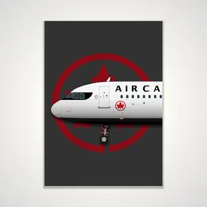 Aviation Poster, Air Canada Airbus A320 Matte Poster