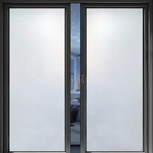 Frosted Privacy Window Film, Non-Adhesive Static Cling Decorative Glass Sticker, UV Blocking Window Covering for Home, Living Room, Bedroom, Bathroom & Office Doors and Windows, Easy to Install, Window Privacy Films, Sun Shade Film