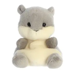 Aurora Adorable Palm Pals Gus Grey Squirrel Stuffed Animal - Fun Collectible Plush for Kids and Adult Collectors - Perfect for Decorating Rooms and Birthday Gifts - Gray 6 Inches
