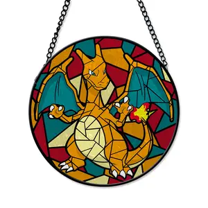 Charizard Round Glass Window Hanging Panel Suncatcher
