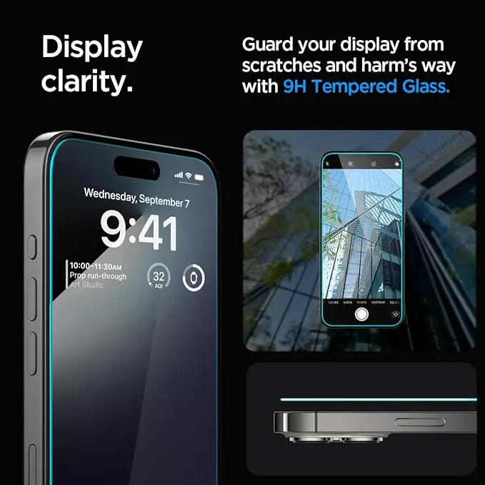 Privacy Tempered Glass Screen Protector for iPhone 11, 12, 13, 14, 15, 16, Series – Shatterproof, Scratch-Resistant, HD Clear, Easy Install