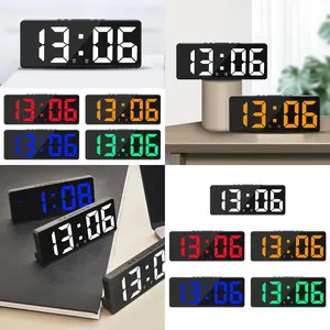 New Stylish Large Digital Alarm Clock with Convenient Backlight, Temperature Display, and Calendar Function - Perfect Addition t