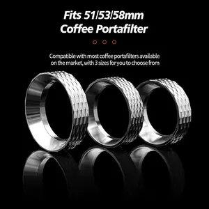 OANKR Magnetic Dosing Funnel 51mm 53mm 58mm Espresso Coffee Dosing Ring, Professional Espresso Machine Accessories, Barista Tool
