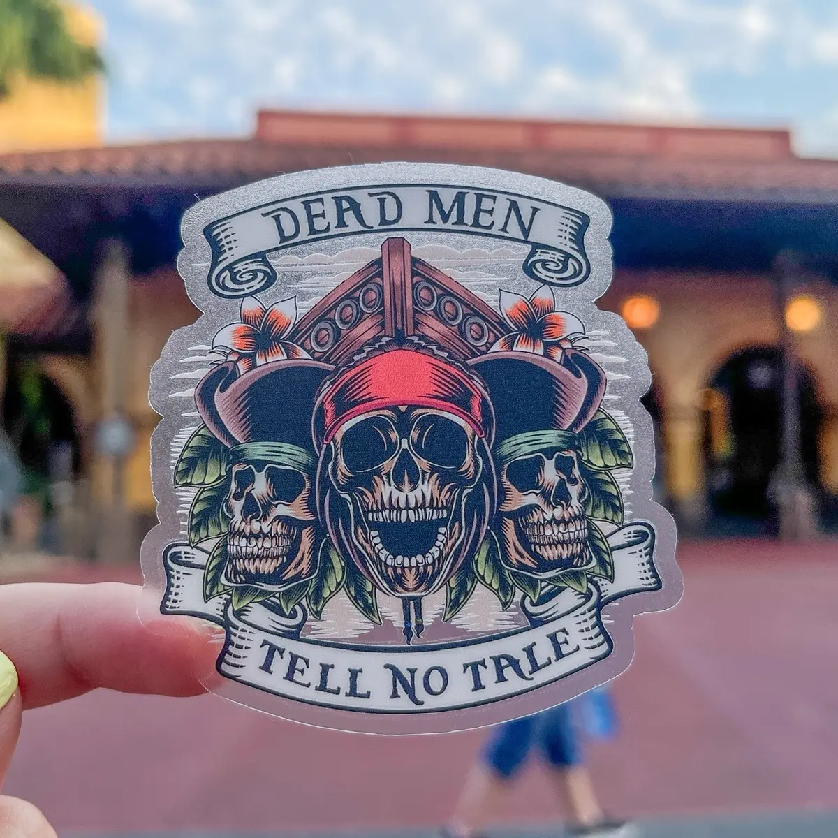 Dead Men Tell No Tale Pirates of The Caribbean Transparent Sticker