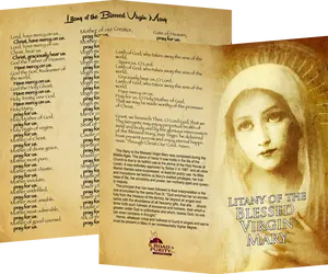 Litany of the Blessed Virgin Mary Holy Card