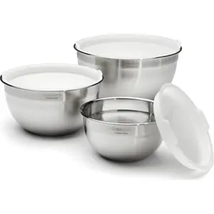 Cuisinart-BPA Free- CTG-00-SMB  Stainless Steel Mixing Bowls with Lids-Set of 3