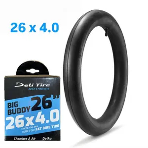 Deli Tube 26x4.0 Bicycle E-bike Electric Bike Inner Tube 26” x 4.0 Schrader Valve for Enhanced Fat Tire Tube