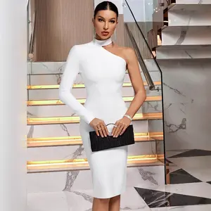 European And American Elegant Sexy White Dress