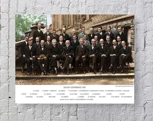 Famous Scientists Solvay Conference Poster