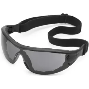 212 MAIN Gateway Safety Black & Gray Fx3 Z87 Safety Glasses & Goggles - Adjustable Size, Anti-Fog Lens, Foam Lined, Snap Switch, Custom Fit, Dust Blocking (for Hunting, Outdoor Recreation), Safety Glasses Z87