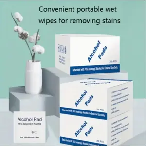 75% Alcohol Disinfection Cotton Paper, Disposable Mobile Phone Screen Glasses Cleaning Ear Hole Disinfectant Wipes, Hygienic & Portable