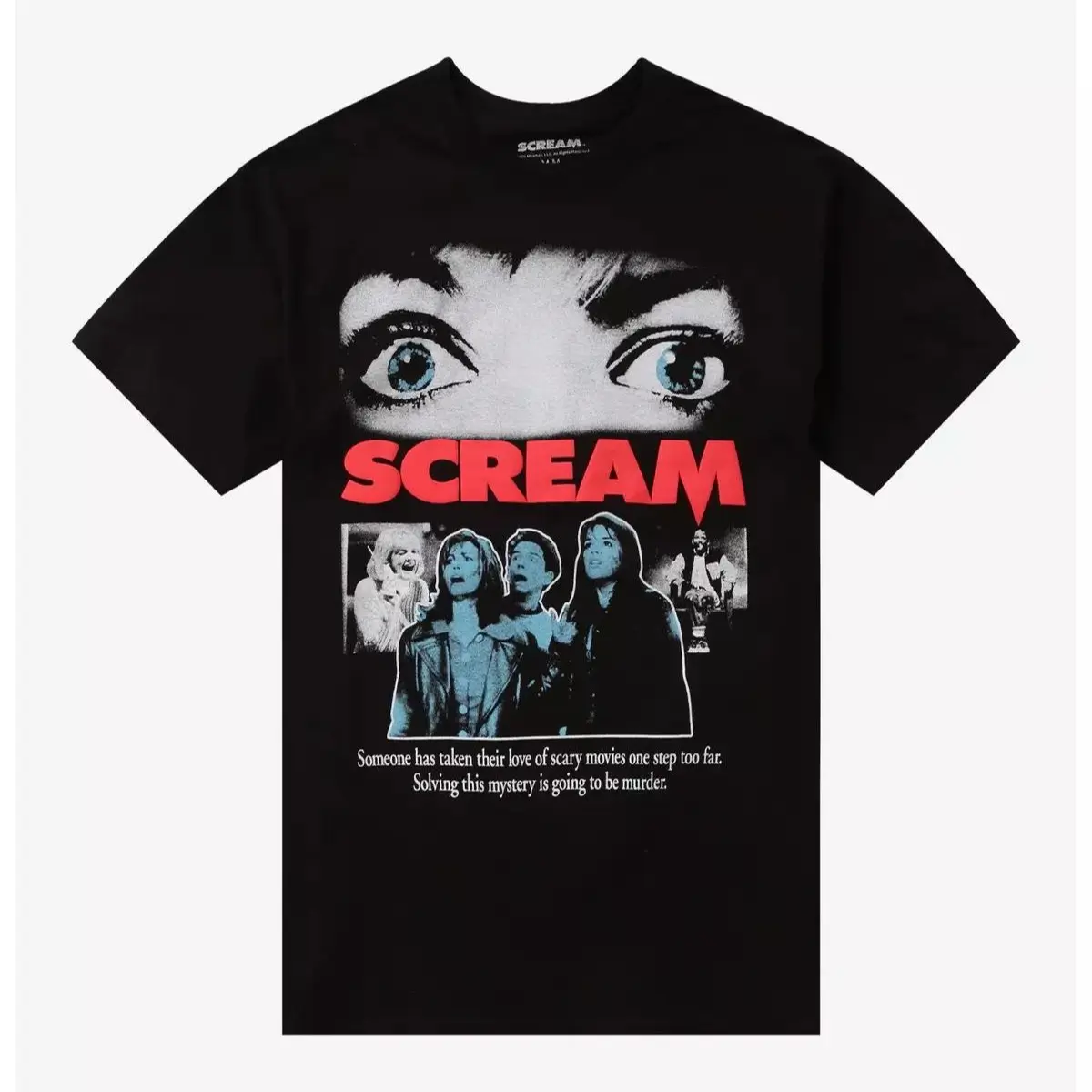 Scream Film Poster Graphic Tee | Vintage Horror Movie T-Shirt | Ghostface Slasher Unisex Cotton Shirt | Halloween Retro Streetwear | Horror Fan Gift