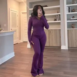 Blare Purple TRACK PANTS, Soft Waist, Lightweight Logo Print, Pull-On Lounge Bottoms