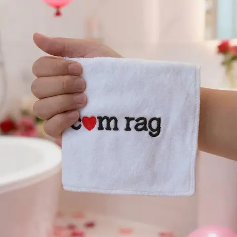 1pc, 12in 400gsm thickened Super Absorbent Microfiber Towel, Hand Towels, Valentines Hand Towels, Fun Embroidery Design, Perfect Gag Gift for Valentine's Day, Weddings, Ideal Kitchen Bathroom Decor