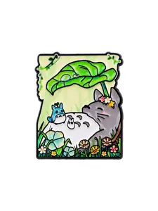 Adorable Sleeping Cat Enamel Pin, Classic Anime Movie Character Brooch, Unisex Casual Daily Wear Decoration, All Seasons Accessory