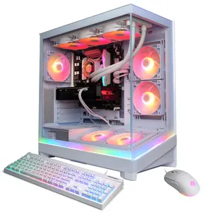 CyberPowerPC SLC10220CPGV21 Gaming Desktop PC, Intel Core Ultra 7 270K Plus, 32GB DDR5, GeForce RTX 5060 Ti 16GB, 2TB PCIe 4.0 NVMe SSD, WiFi/BT, RGB Gaming Keyboard/Mouse & Windows 11 Home