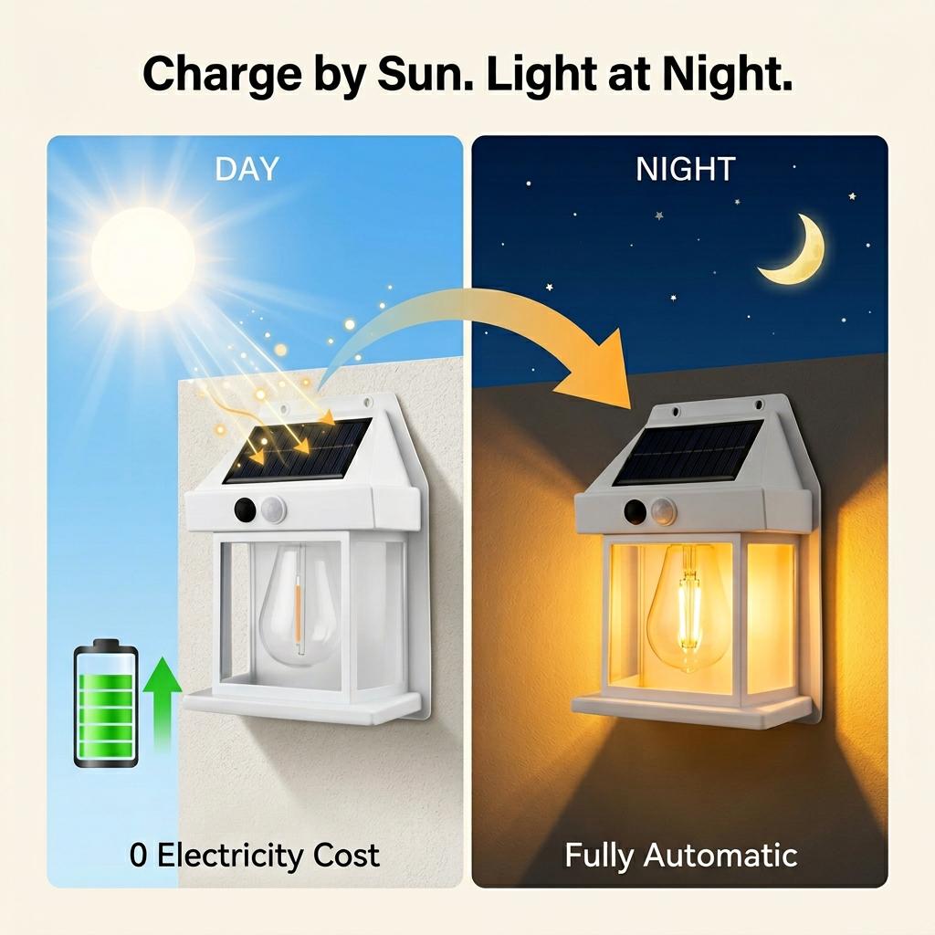 4 Pack Solar Outdoor Wall Lights with Motion Sensor, Waterproof IP65 Garden Security Lighting, 3 Modes Auto Dusk to Dawn, Wireless Decorative Lamp for Patio, Villa, Pathway,#summervibes summergarden#SummerWins #DealsForYouDays