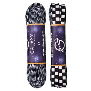 Galaxy Skates Laces - Black & White Checkered